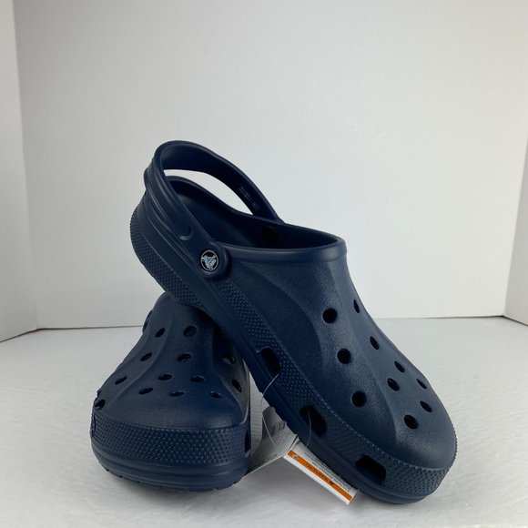 Men's Crocs Baya Navy Clogs Slip On Slide Sandals - Picture 7 of 11